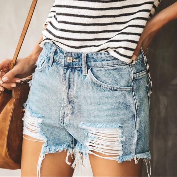 50% CLEARANCE‼️Maxine Distressed Shorts - Picture 4 of 8